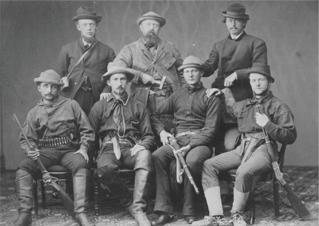 O.C. Marsh (center) with Yale College Scientific Expedition of 1872